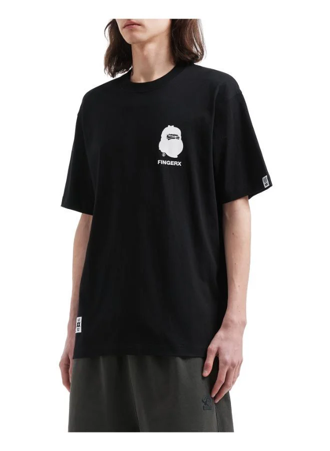 فينجركروكس تيشيرت بطبعة شعار خلفي من سلسلة بيج فوت