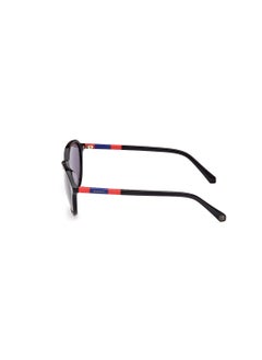GANT Men's UV Protection Round Shape Acetate Sunglasses GA722401A53 - Lens Size: 53 Mm - Shiny Black  - Image 4