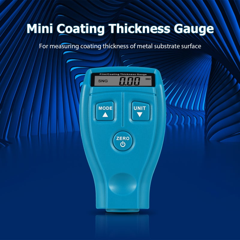Paint Thickness Gauge 0 to 2000um Car Paint Depth Test Meter - Blue Coating Thickness Probe Tester with Dual Modes for Car Paint Inspection - Image 4