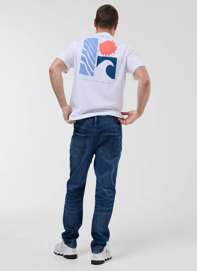 امريكان ايجل Mid Wash Slim Fit Jeans