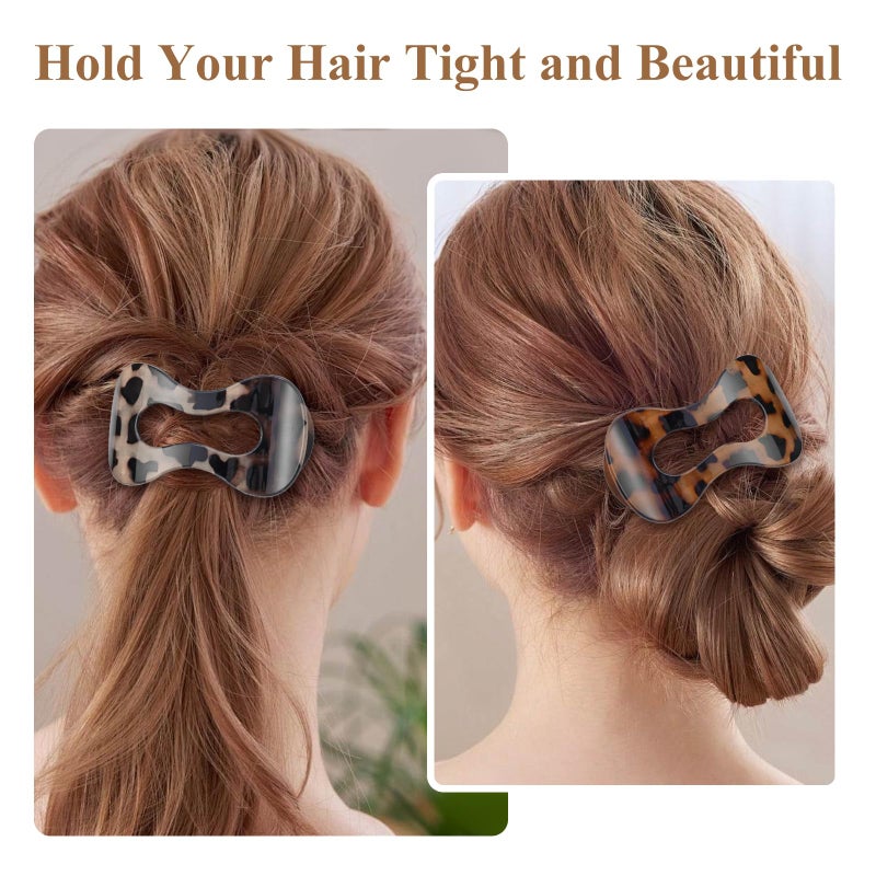 Aaiffey Flat Hair Clips for Women,French Lay Flat Claw Clips,Matte Strong Hold Side Hair Clip Thick & Thin Hair No-Slip Duck Billed Jaw Claw Clip 4 Pcs - Image 5