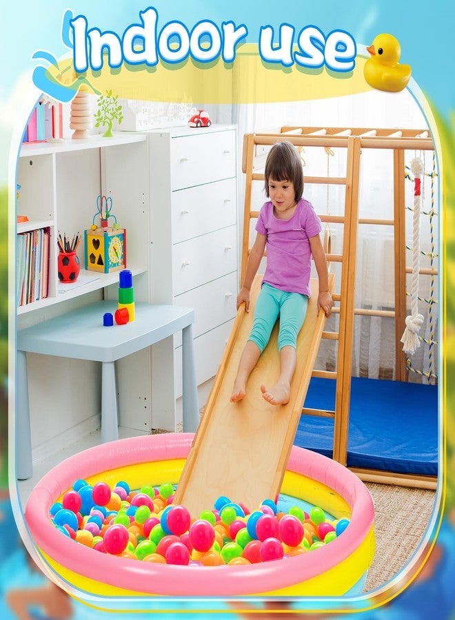 Jerify 3 Pack Pool for 45 x 10 Inch Inflatable Portable Round Paddling Pool 3 Rings Blow up Rings Round Padding Ball Pond for Indoor Outdoor Water Game Play (Colorful) - Image 4