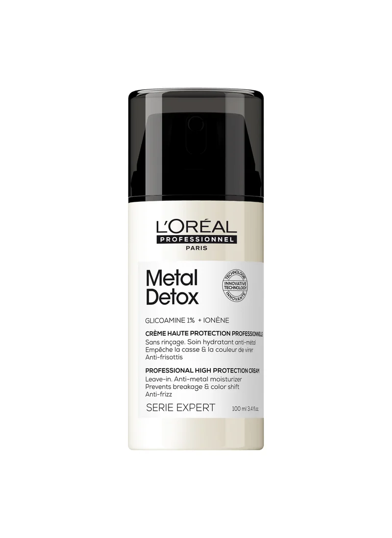 لوريال بروفيسيونال Metal Detox Anti-Metal High protection Leave in Cream For Damaged Hair 100ml​