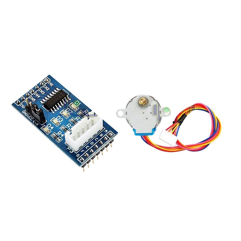 DEVMO 1set 28BYJ-48 Geared Stepper Motor + ULN2003 Driver Test Module Board DC 5V Compatible with Ar-duino - Image 1