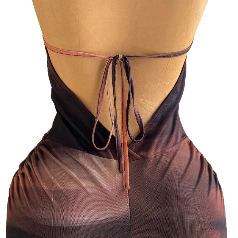 Women's Solid Color Halter Neck Jumpsuit - Image 5