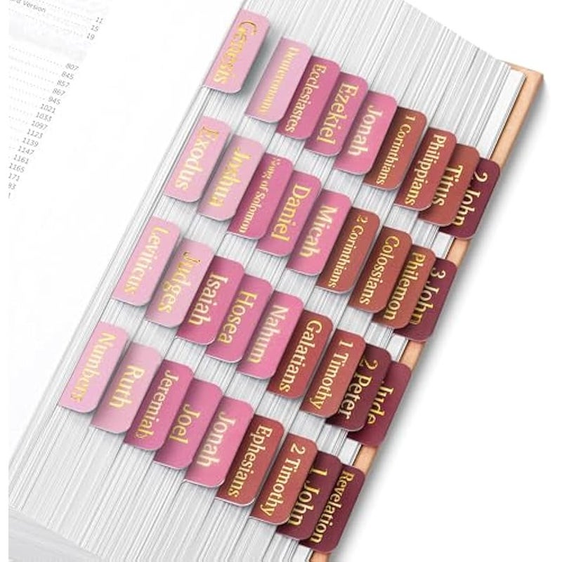 - Bible Tabs, 75 Tabs, Minimal Morandi, Laminated Bible Tabs for Women and Men, Bible Tabs for Study Bible, Bible Index Tabs, Study Tabs for Bible - Image 1