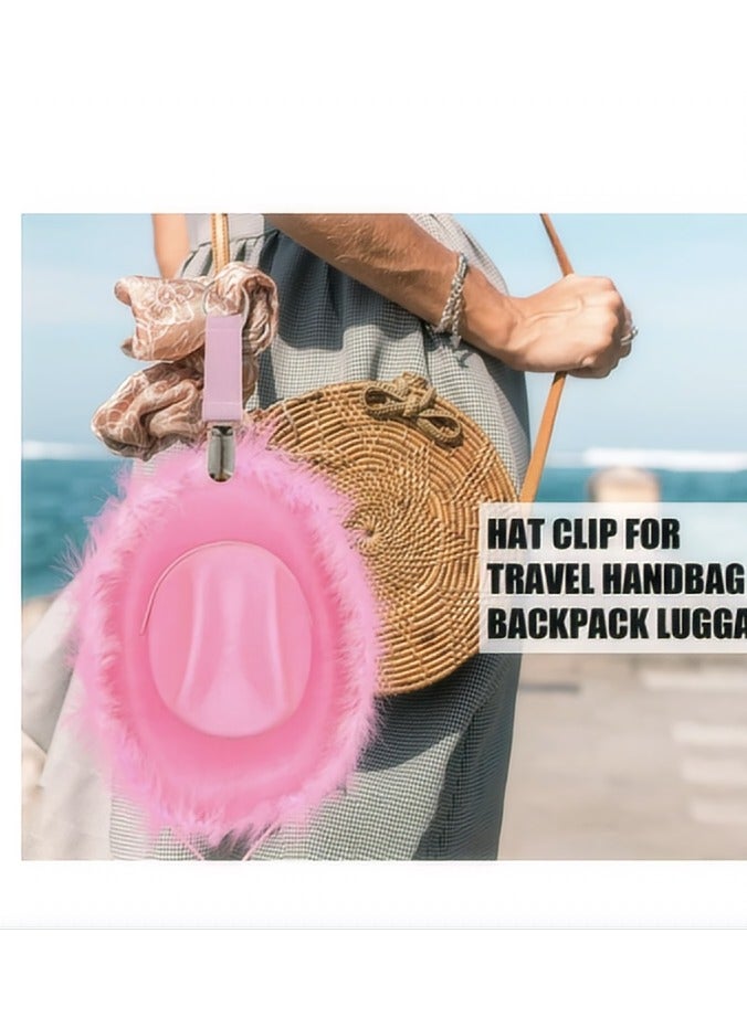 مقاطع قبعة للسفر، مقاطع قبعة مرنة، مقاطع قبعة السفر مرنة حزام قبعة حارس المرفق لشاح الأمتعة في الهواء الطلق التخييم المشي لمسافات طويلة متعددة الوظائف البط - Image 5