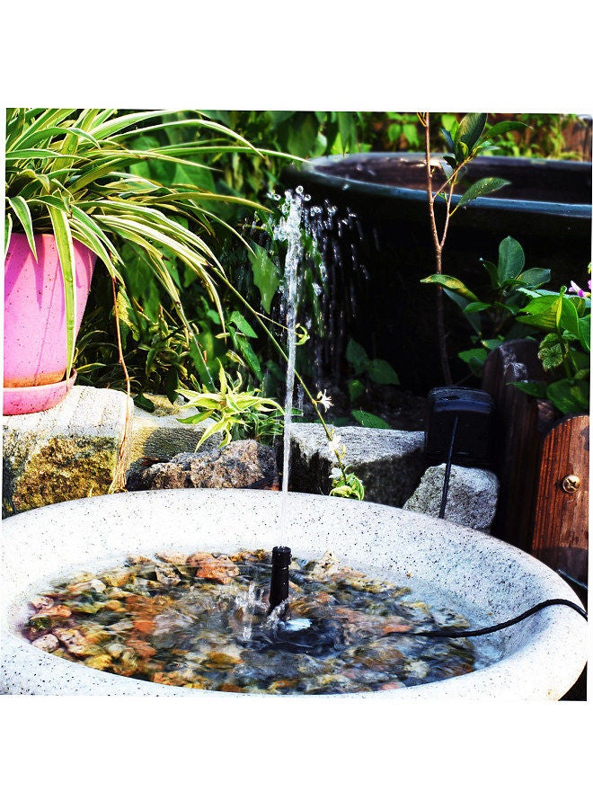 Generic 10V8W Solar Powered Fountain Pump Water Pump with Adjustable Solar Panel DIY Birdbath Fountain Pump Outdoor Water Fountain Panel Kit for Fish Tank Small Pond Garden Patio Lawn Pool  - Image 4