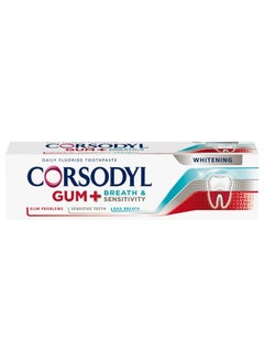 Corsodyl Gum, Breath & Sensitivity Whitening Toothpaste 75ml