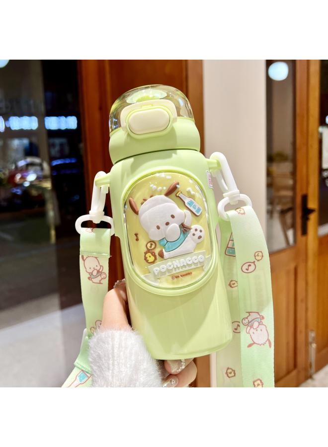 Sanrio Coolomi Children's Thermos Cup Primary School Student Water Cup School Special Girl Straw Kettle New 
