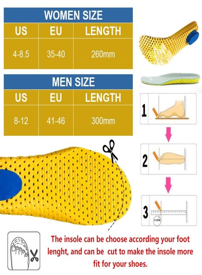 XINIFOOT 3 Pairs Elastic Shock Absorbing Shoe Insoles Breathable Honeycomb Sneaker Inserts Sports Shoe Insole Replacement Insoles for Men - Image 2