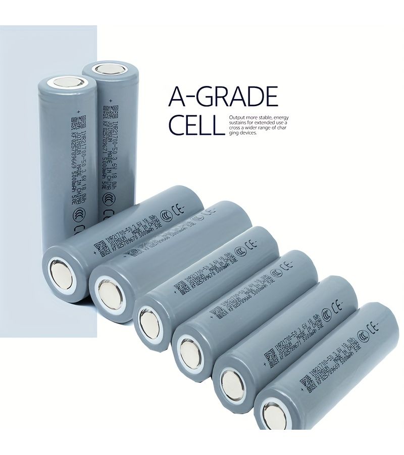 High Capacity Rechargeable 21700 Battery 8Pcs 5000mAh 3.6V for Toys - Image 4