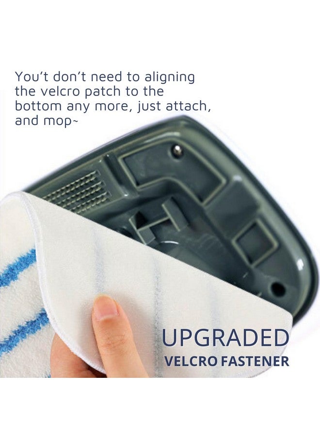 F Flammi 8 Pack Steam Mop Pads for PurSteam ThermaPro 10-in-1 Steam Mop Washable Reusable Pads by Flammi - Image 3