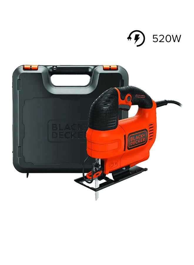 BLACK+DECKER Variable Speed Compact Jigsaw - Ks701Ek-Gb Orange/Black 1.64kg - Image 1