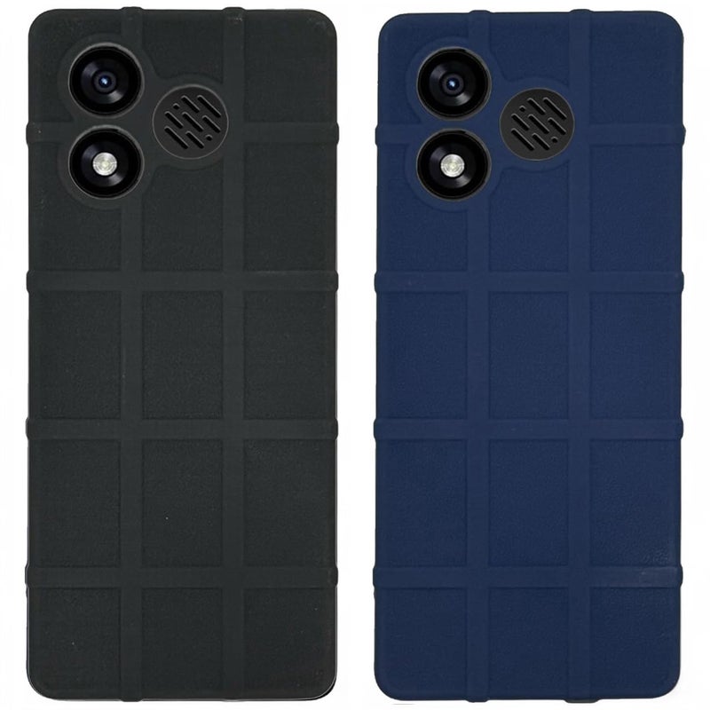ZAOMA Premium Back Case TPU Cover Compatible for itel Super Guru 4G Max it9310 Keypad Mobile Feature Phone Rugged Case - Multi Color Pack of 2 - Image 3