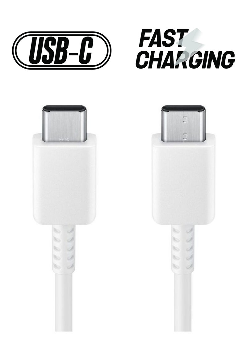 سامسونج كابل 5A USB-C إلى USB-C (1.8 م) - أبيض - Image 1