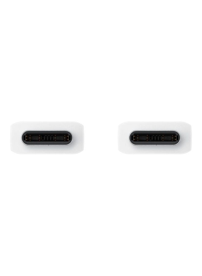 سامسونج كابل 5A USB-C إلى USB-C (1.8 م) - أبيض - Image 3