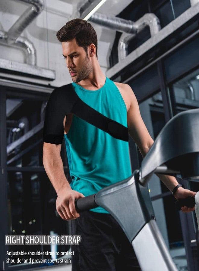 FERCAISH shoulder Adjustable Brace, Sports Protection Shoulder Strap Brace for Sleeping Outdoor Lifting Sports, Relieve Chronic Tendinitis Pain, Breathable Sports Protective Gear(R) - Image 5