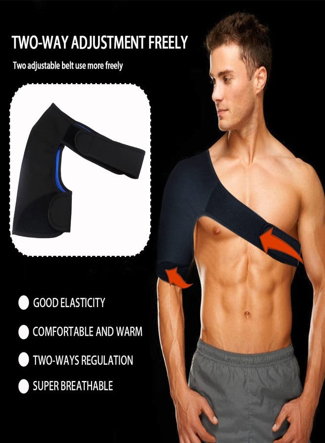 FERCAISH shoulder Adjustable Brace, Sports Protection Shoulder Strap Brace for Sleeping Outdoor Lifting Sports, Relieve Chronic Tendinitis Pain, Breathable Sports Protective Gear(R) - Image 4
