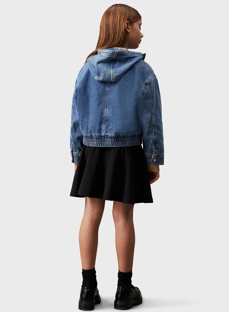 Calvin Klein Jeans Kids Essential Punto Tape Midi Skirt