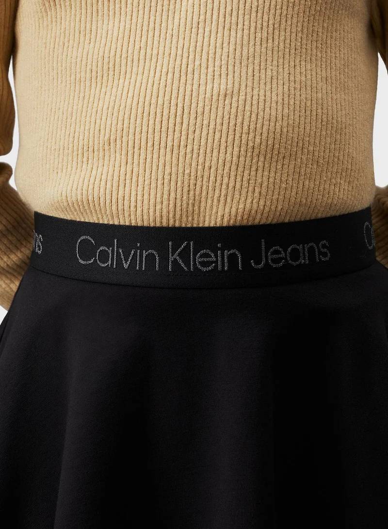 Calvin Klein Jeans Kids Essential Punto Tape Midi Skirt