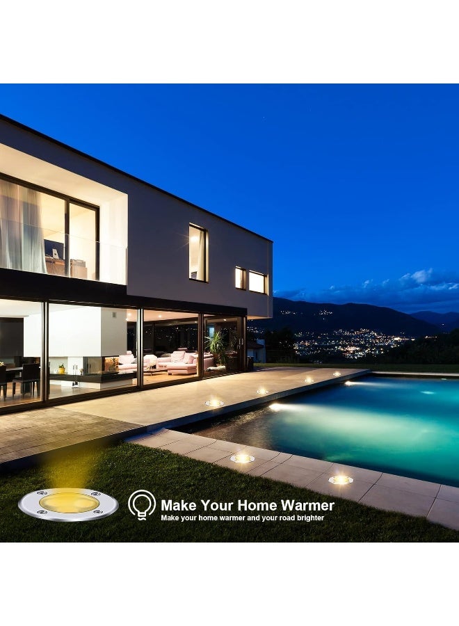 Melfi 1W Led Outdoor Underground Light - Ip65 Waterproof Recessed Round Uplighter For Driveway, Garden Pathway And Patio - Ac 220-240V Walk-Over Design, Ground Decorative Landscape Lighting (Day Light) - Image 5