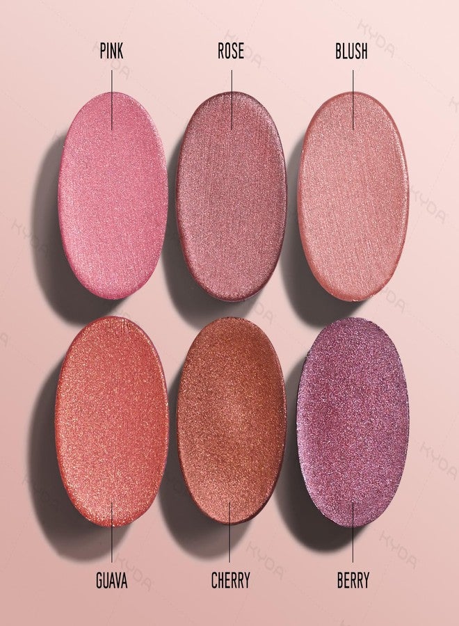 KYDA 3 Colors Mineral Color Balm, Buildable Shimmer Color for Lips and Cheeks, Broad spectrum SPF 35, Natural Shimmer Finish, Lightweight Blendable Creamy, Multiuse Blush Stick, Set B - Image 2