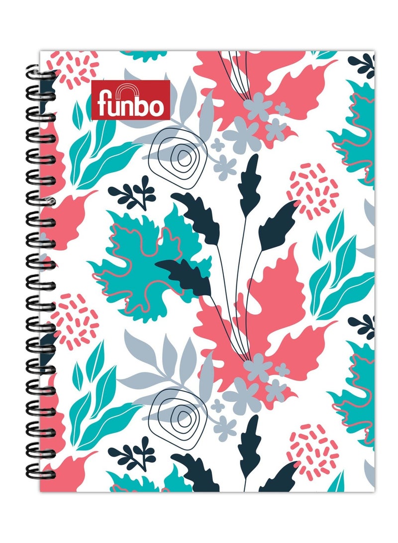 Funbo A4 Size Single Line Notebook With PP Cover 80 Sheets - Image 1