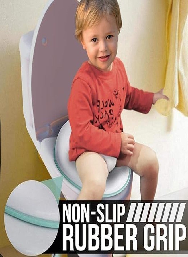 MGNLR Portable Baby Potty Training Seat for Boys and Girls Potty seat Toilet Seat for Kids 0 to 5 years Child Toddler Non-Slip with Splash Guard Fits Round & Oval Western Toilets - Image 3