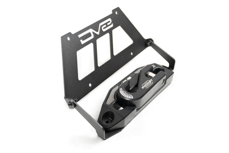 DV8 Offroad Fairlead Mounted Flip-up License Plate Bracket | Universal Design Compatible with Flat Standard Fairlead Mounts | Flips Up & Out of The Way to Provide Access to The Winch Rope - Image 5