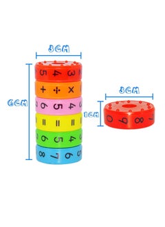 SUNSAR 2 Pcs Magnetic Math Toys, Montessori Preschool Learning Educational Counting Game Numbers and Symbols Math Skills Kindergarden Educational Tools Colorful Math Blocks  - Image 2