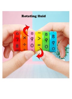 SUNSAR 2 Pcs Magnetic Math Toys, Montessori Preschool Learning Educational Counting Game Numbers and Symbols Math Skills Kindergarden Educational Tools Colorful Math Blocks  - Image 4