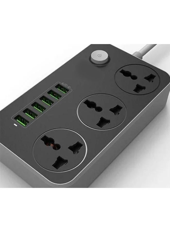 RECRSI Fast Charging Power Extension With 2500W USB Port 3 Power Socket & 6 USB Auto MAX 3.4A PS-14 for Home,Kitchen and Office - Image 3