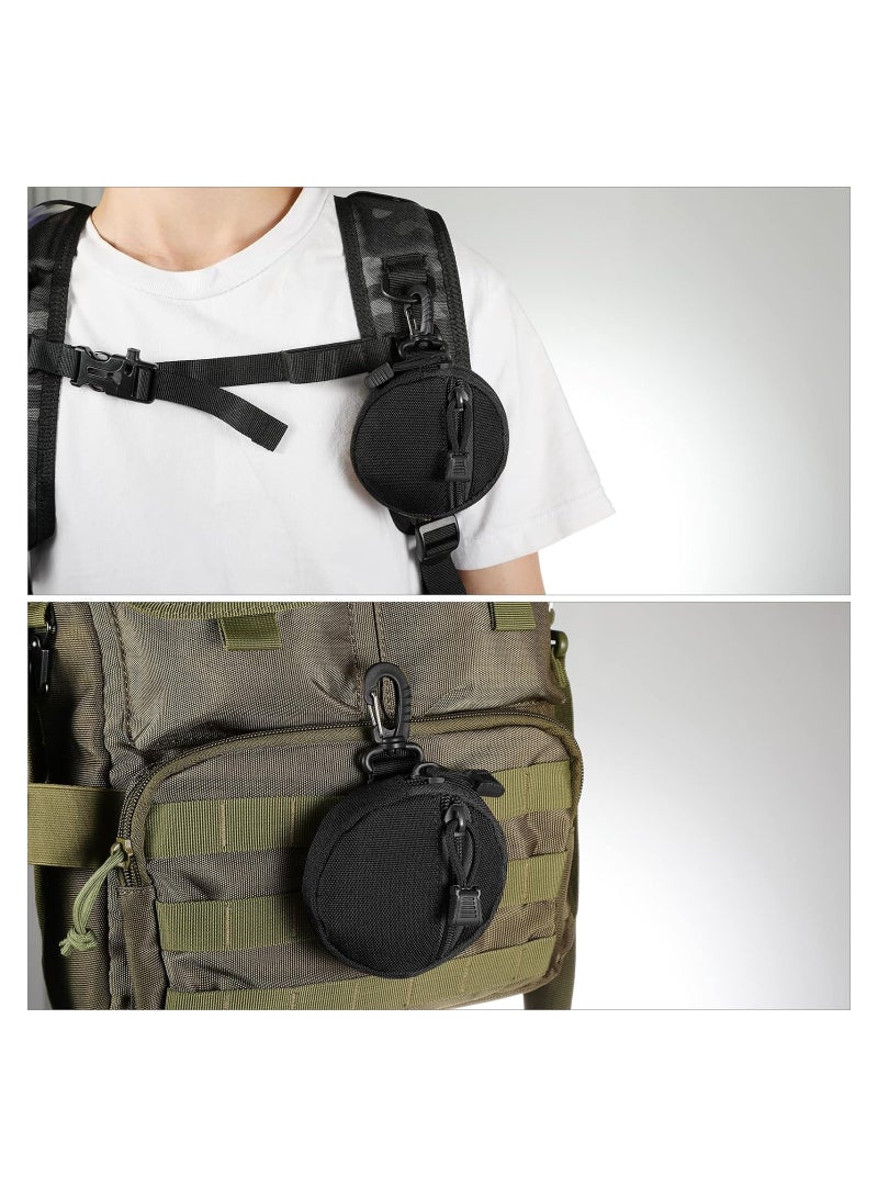 Men's Tactical Waist Bags - Versatile Molle Pouch, Small Round Coin Holder for Wallet or Change Purse, EDC Pouches for Everyday Carry and Convenience - Image 5