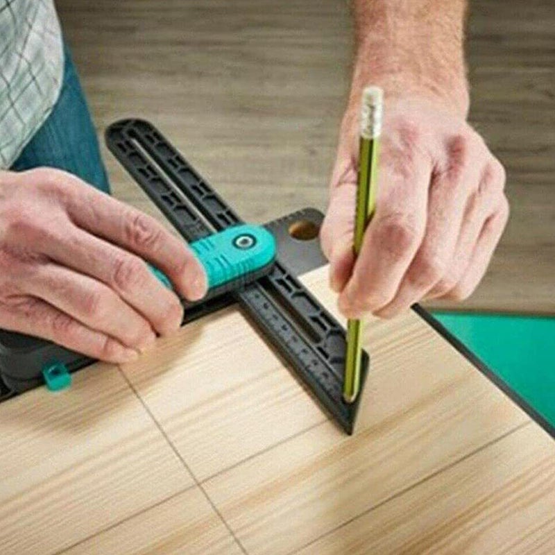 🔧 مسطرة تحديد الزوايا للأعمال الخشبية بأداة قياس قابلة للقفل مع تعديل دقيق - Image 5