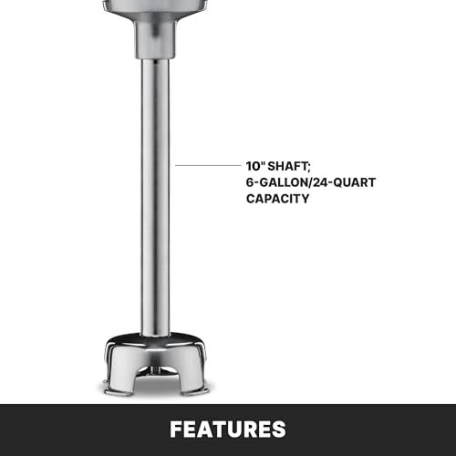 Waring (WSB40) 10" Medium-Duty Quik Stik Plus Immersion Blender,Black/Silver - Image 4