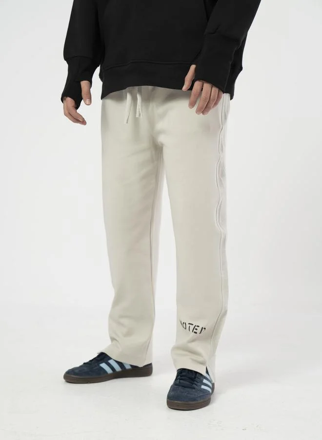 Take Two Black Relaxed Fit Logo Print Joggers By Noted