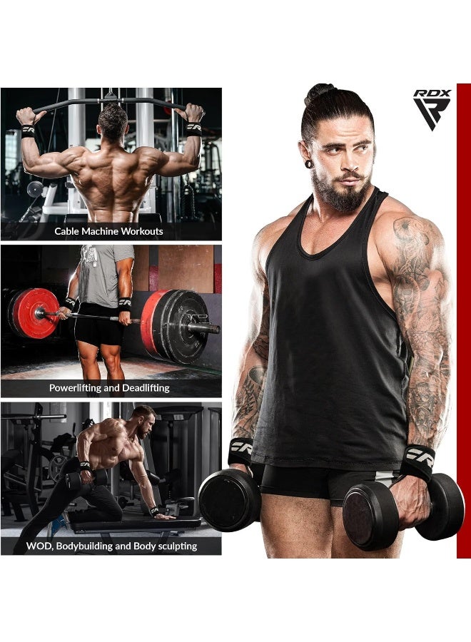 RDX Weight Lifting Wrist Wraps Support, IPL USPA Approved, Elasticated Pro 18” Cotton Straps, Thumb Loop, Powerlifting Bodybuilding Fitness Strength Gym Training WOD Workout, Gymnastics Calisthenics - Image 5