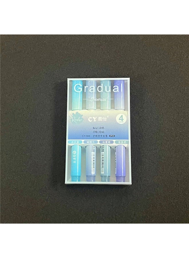 Chenyi High Color Value Color Gradient Color Highlighter Key Mark Student Marker Eye Color Large Capacity Highlighter - Image 1