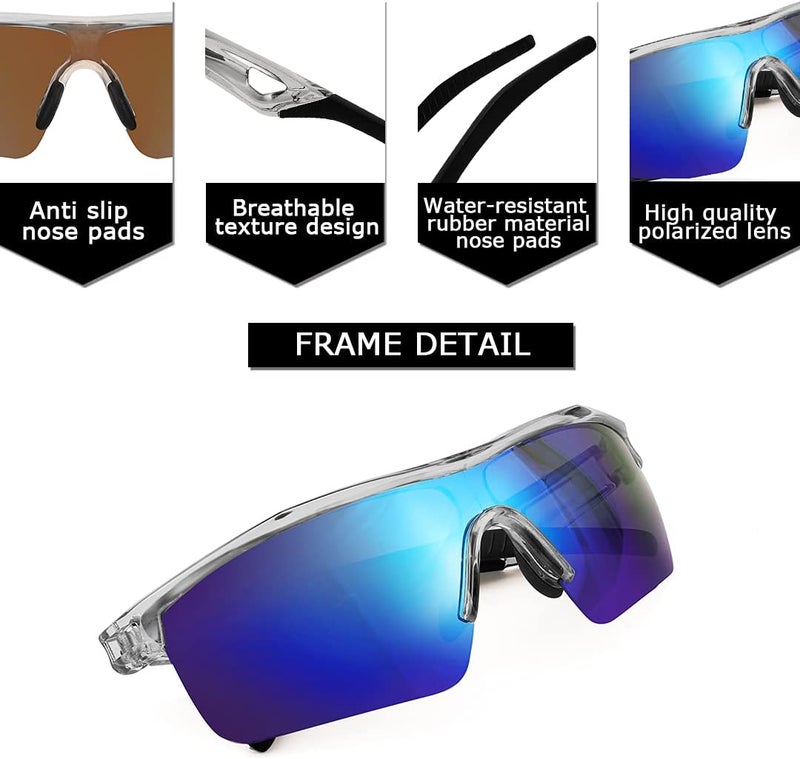 FEISEDY Kids Teens Baseball Polarized Sunglasses Sports TR90 Frame Boys Girls Cycling B2454 - Image 3