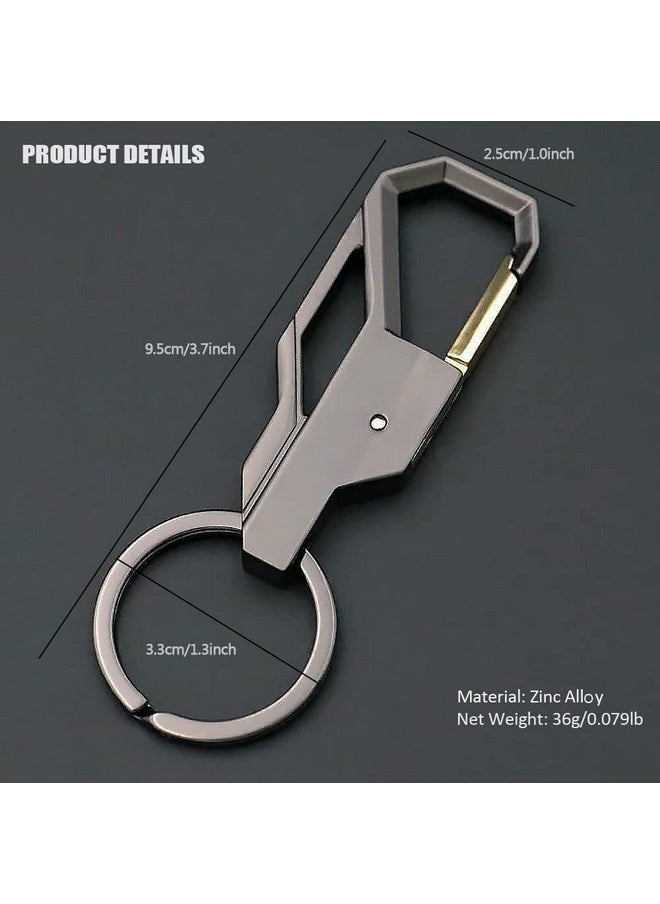 TechPro Techpro Stainless Steel Keychain Heavy Duty Car Keychain for Men and Women | Proud Horse Black Hook  - Image 5