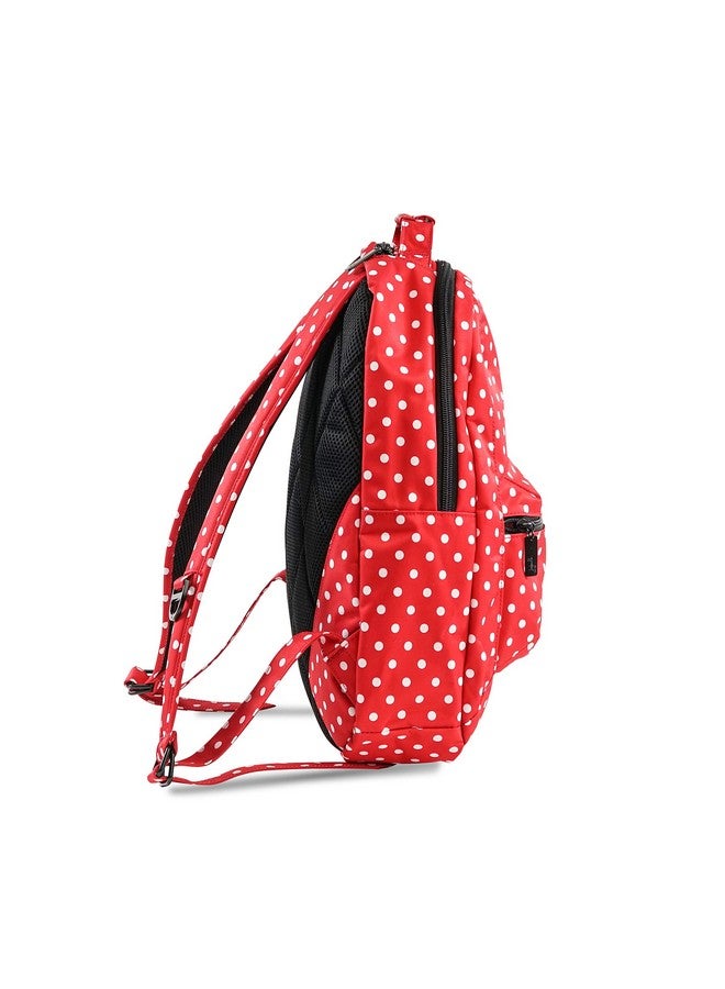 JuJuBe JuJuBe Be Packed Backpack/Diaper Bag, Black Ruby - Red/White Polka Dots  - Image 3