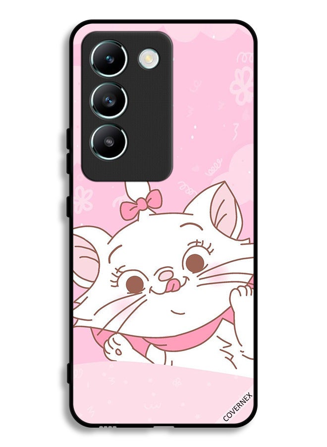 Covernex Vivo Y100 4G Protective Case Cover Cat Clip Art - Image 1