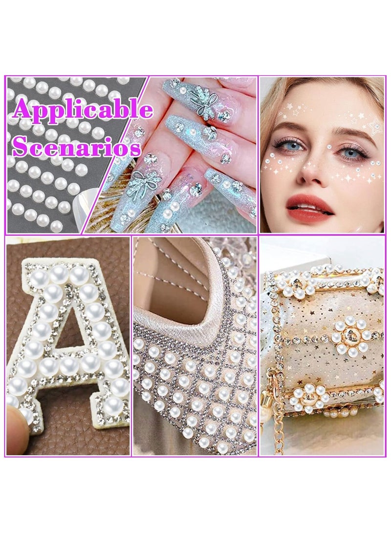 1799 Pcs 4 Sheets Rhinestone Stickers 3/4/5/6 mm Self Adhesive Rhinestones Gems for Face Eyes Makeup Hair Body - Image 5