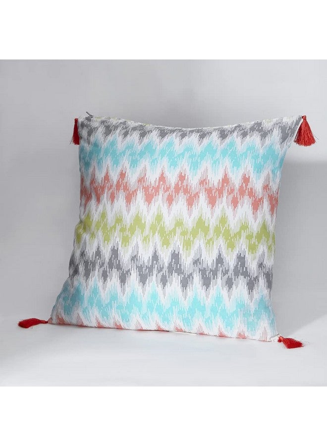 ويكفيت أغطية وسائد ويكفيت | قطن، قماش 144 TC | باريسا | 16 × 16 بوصة | طقم أغطية وسائد أريكة من 5 قطع، متعدد الألوان - Image 5