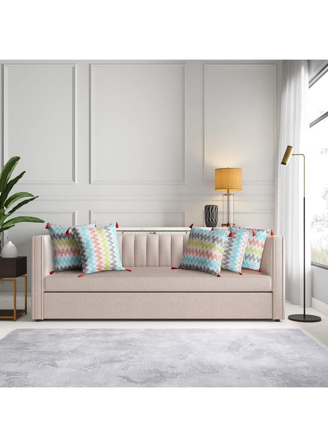 ويكفيت أغطية وسائد ويكفيت | قطن، قماش 144 TC | باريسا | 16 × 16 بوصة | طقم أغطية وسائد أريكة من 5 قطع، متعدد الألوان - Image 3