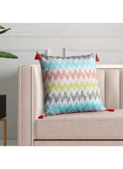 Wakefit Wakefit Cushion Covers|Cotton,144 TC Fabric|Parisa|16X16 Inch|Sofa Pillow Cover Set Of 5, Multicolor  - Image 4