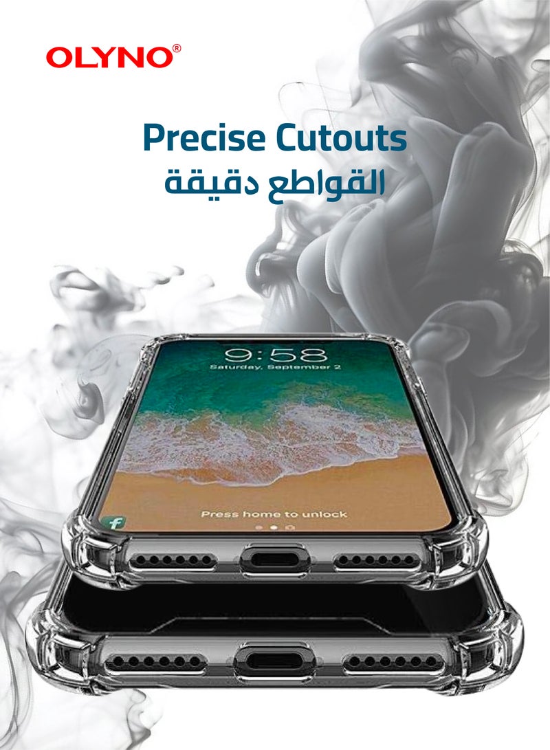 OLYNO Prestine Transparent Back Cover With Drop Protection For iPhone 15 plus - Image 4