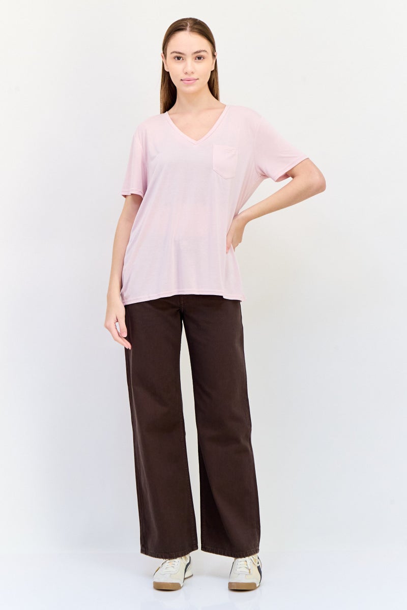 SKECHERS Women Sportswear Fit Short Sleeve Outdoor Top, Pink  - Image 4