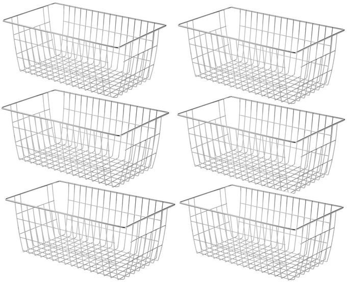 157IN FREEZER BASKETS BINS FREEZER STORAGE CONTAINERS ORGANIZER FOR OFFICE BATHROOM PANTRY